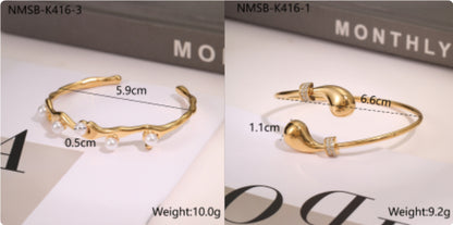 Fashion Design Stainless Steel Opening Bracelet