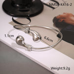 Fashion Design Stainless Steel Opening Bracelet