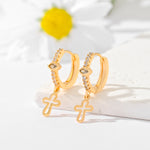 Ornament Cross Earrings