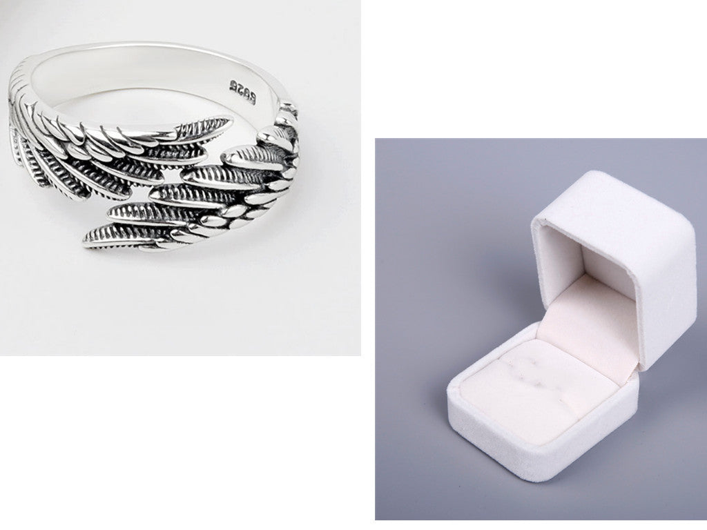 Angel Wings Silver Ring