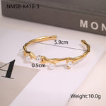 Fashion Design Stainless Steel Opening Bracelet