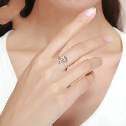 Cat Love Silver Ring