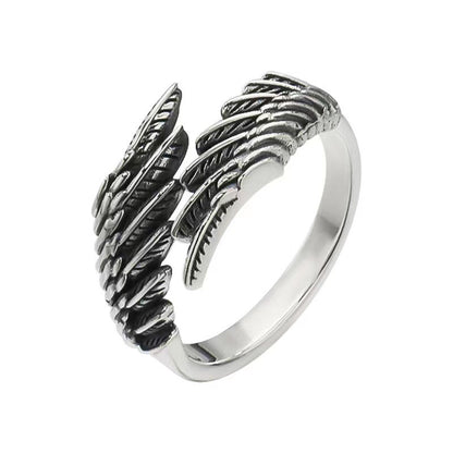 Angel Wings Silver Ring