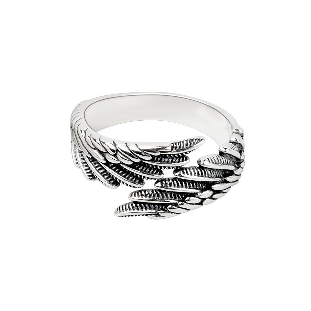 Angel Wings Silver Ring