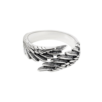 Angel Wings Silver Ring