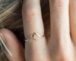 Mountain-shaped  Ring