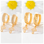 Ornament Cross Earrings