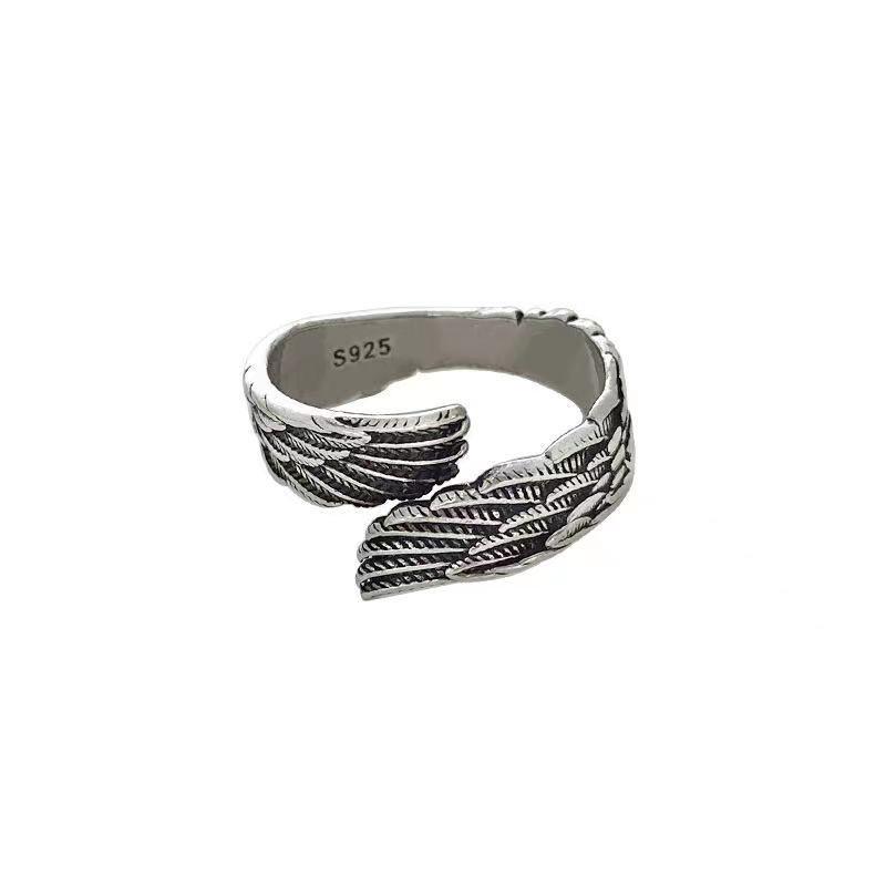 Angel Wings Silver Ring