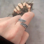 Angel Wings Silver Ring